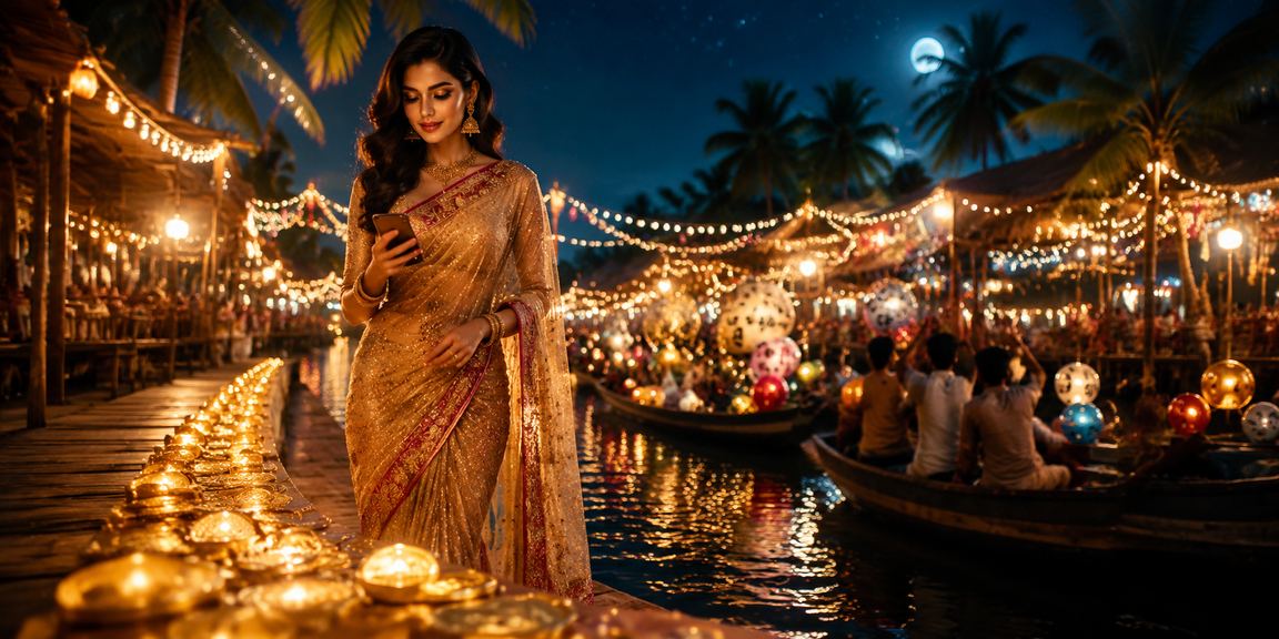 বরিশালে লটারির জন্য রিভিউ যাচাই করছে একজন নারী